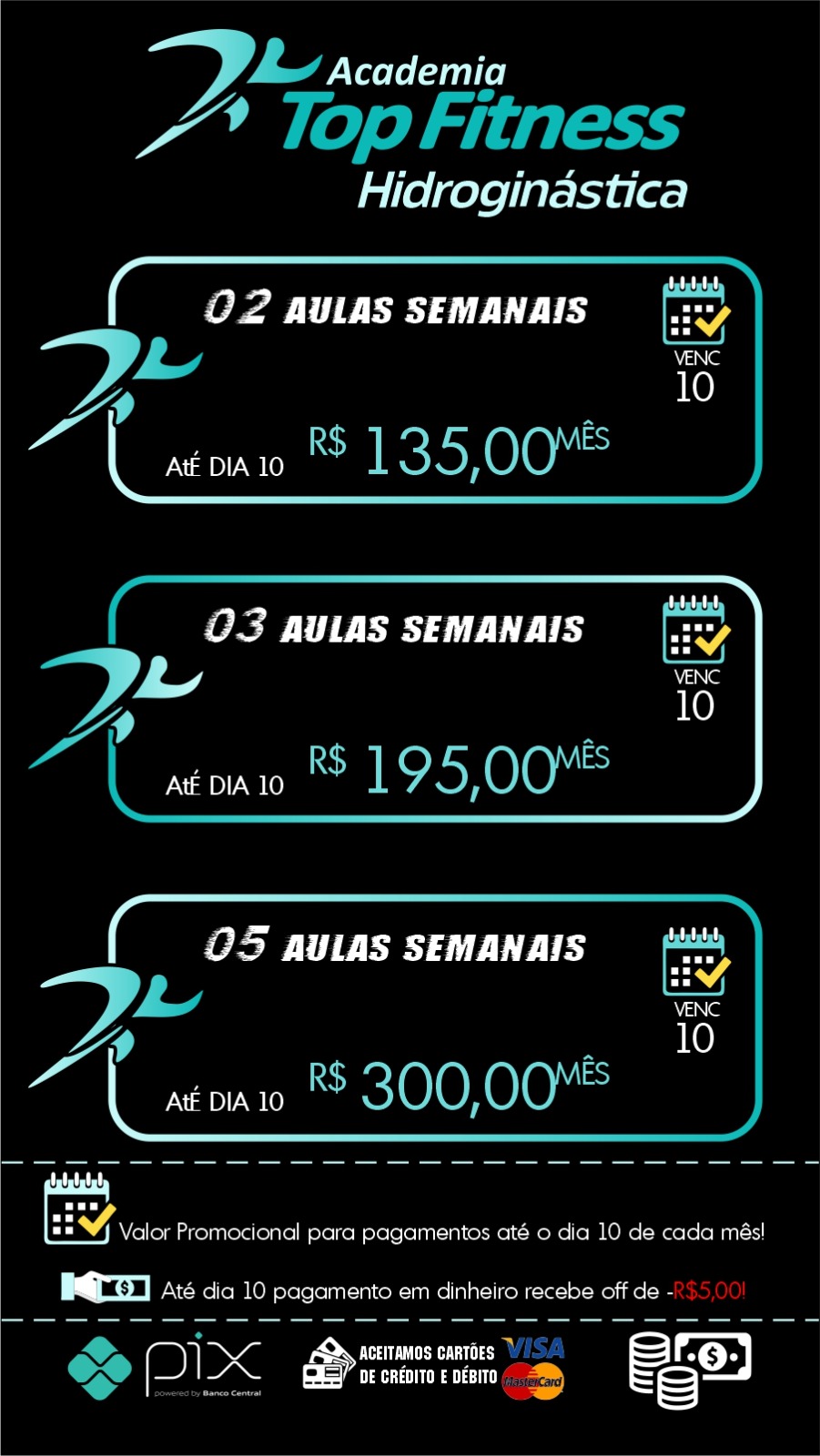 Plano Hidroginástica 02 Aulas Semanais